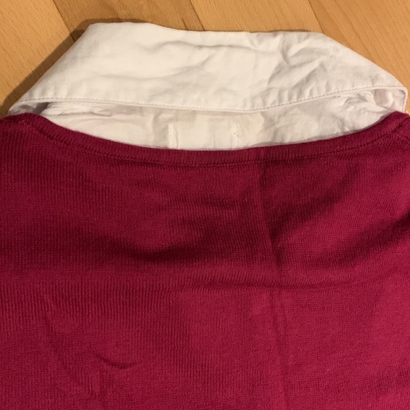 ✏️MAKE AN OFFER EUC Fooler Short Sleeve Blouse Sweater Vest - size M - Picture 8 of 12